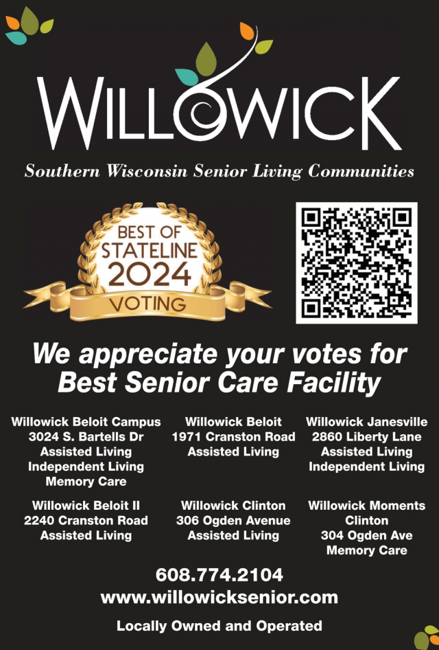 Best Senior Care Facility, Willowick Assisted Living, Janesville, WI