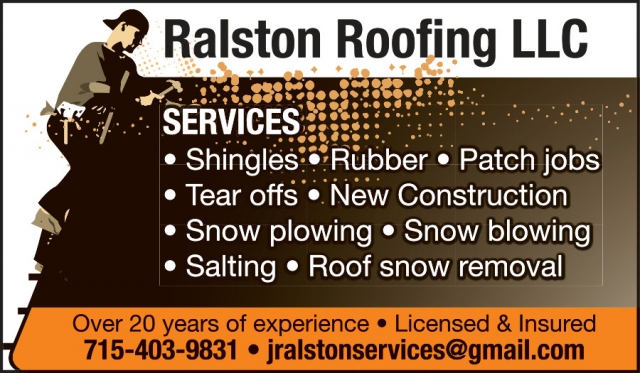 Roofing Services, Ralston Roofing LLC