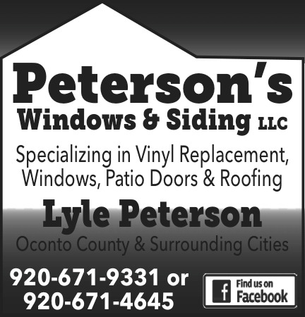 Specializing in Vinyl Replacement, Peterson's Window & Siding LLC