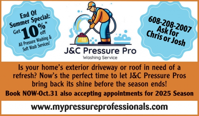 End of Summer Special, J&C Pressure Pro, Middleton, WI