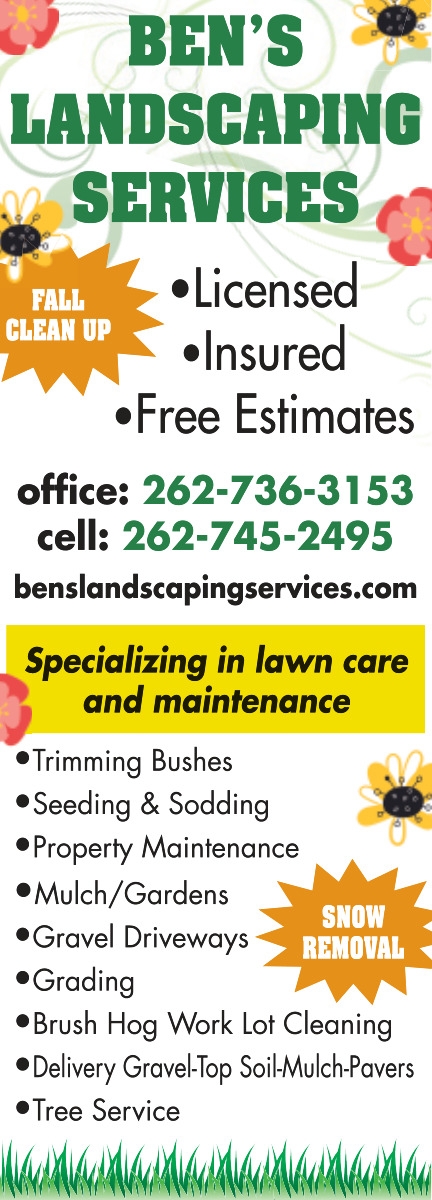 Licensed - Insured - Free Estimates, Ben's Landscaping Service