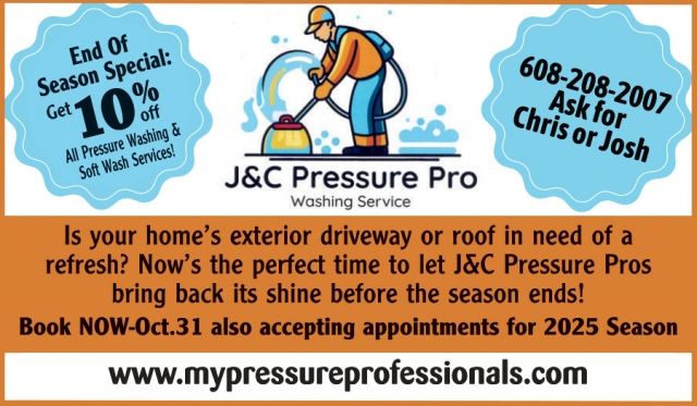 End of Season Special, J&C Pressure Pro, Middleton, WI