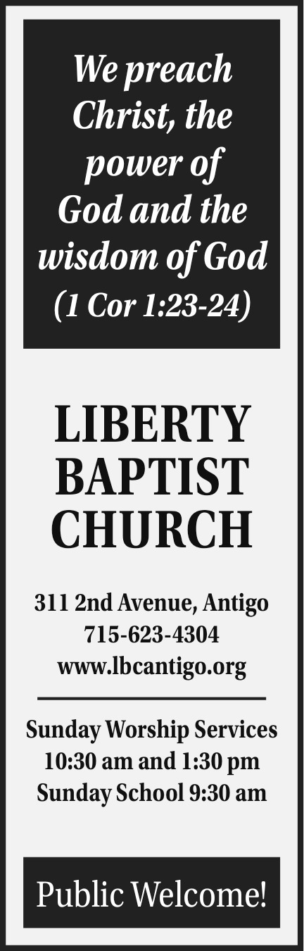 Sunday Worship Service, Liberty Baptist Church - Antigo, Antigo, WI