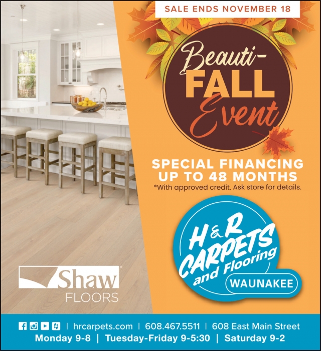 Beauti-Fall Event, H&R Carpets Inc, Waunakee, WI