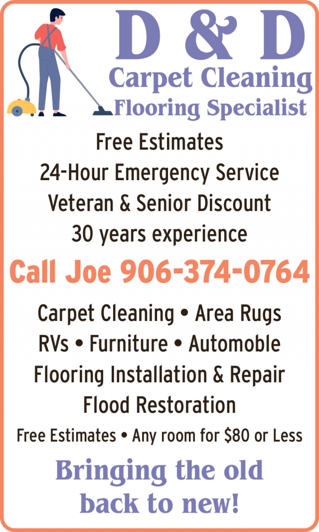 Flooring Specialist, D & D Carpet Cleaning