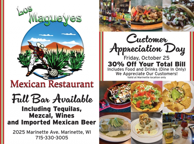 Mexican Restaurant, Los Magueyes, Oconto, WI