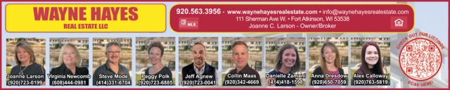 Realtors, Wayne Hayes Real Estate, LLC, Fort Atkinson, WI