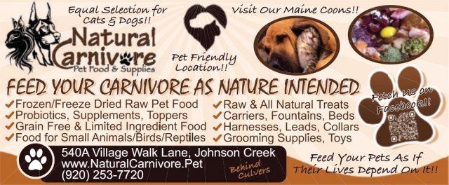 Feed Your Carnivore as Nature Intended, Natural Carnivore