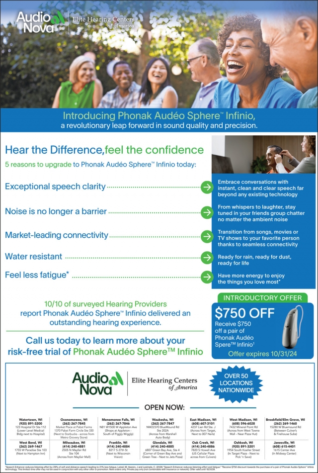 Introducing Phonak Audéo Sphere Infinio, Elite Hearing Centers of America, Waukesha, WI