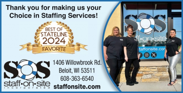 Staffing Services, Staff On Site, Inc, Beloit, WI