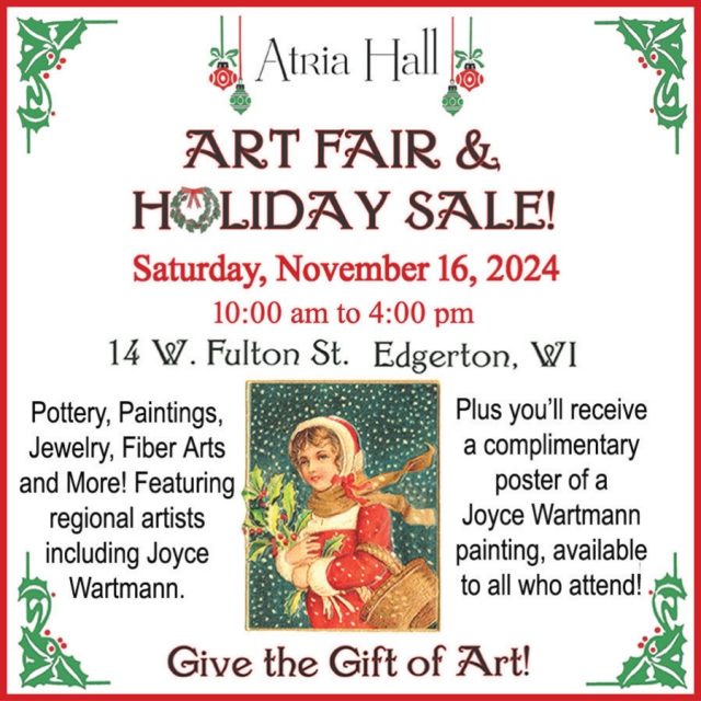 Art Fair & Holiday Sale, Atria Hall