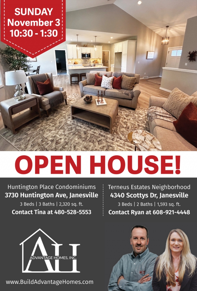 Open House!, Advantage Homes Inc., Janesville, WI