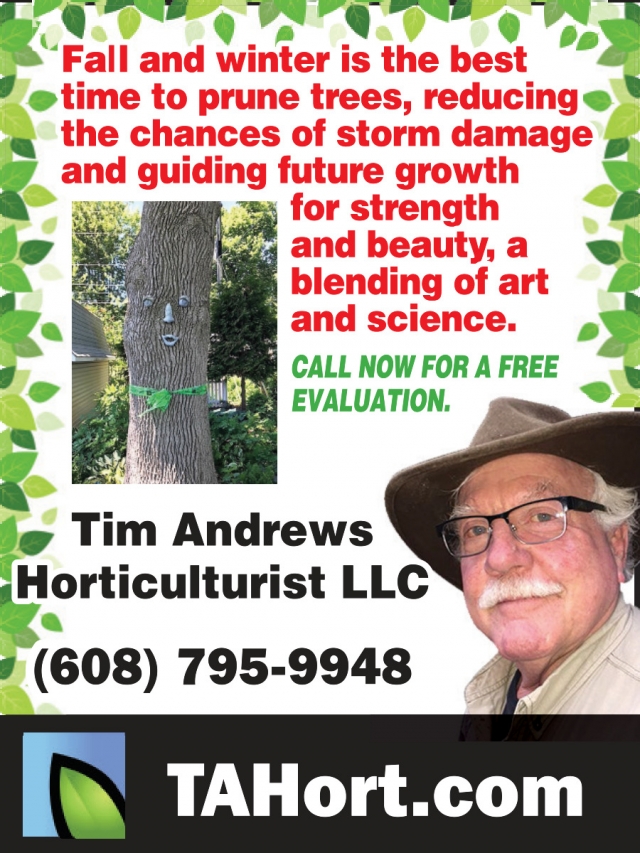 Fall and Winter, Tim Andrews Horticulturist LLC, Mazomanie, WI