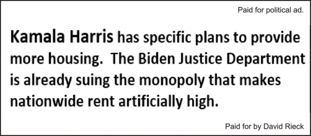 Kamala Harris Has Specific Plans to Provide More Housing, David Rieck, Janesville, WI