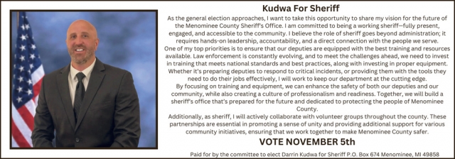 Kudwa for Sheriff, Darrin Kudwa for Sheriff