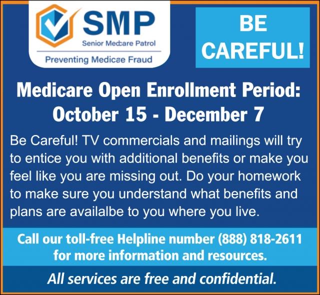 Medicare Open Enrollment Period, Wisconsin Senior Medicare Patrol, WI