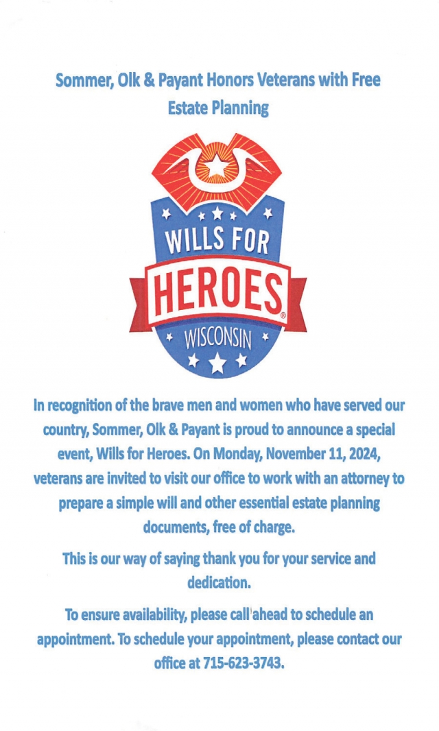 Wills for Heroes, Sommer, Olk & Payant, LLP