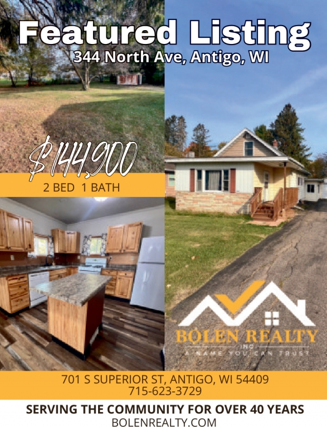 Featured Listing, Bolen Realty, Antigo, WI