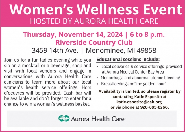 Hosted By Aurora Health Care, Women's Wellness Event (November 14, 2024)