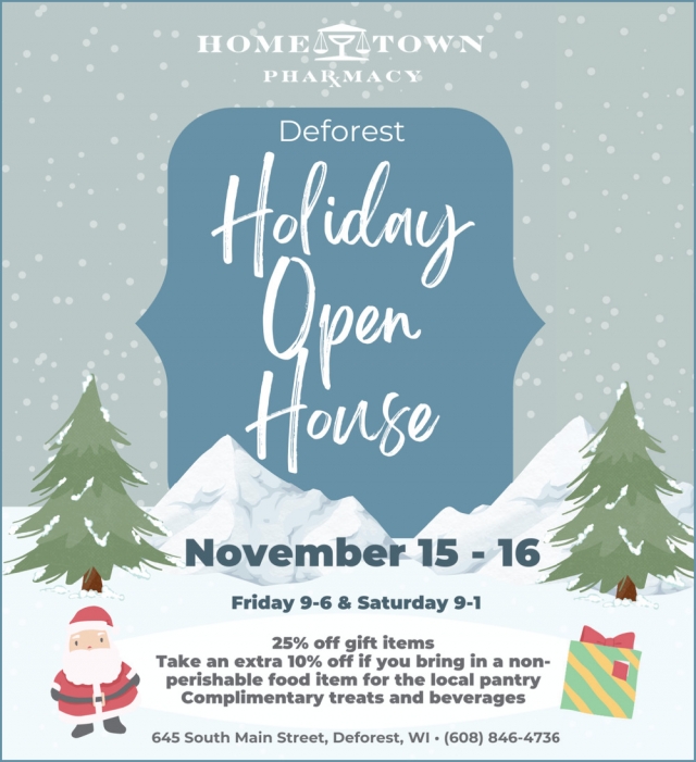 Holiday Open House, DeForest Hometown Pharmacy, Deforest, WI