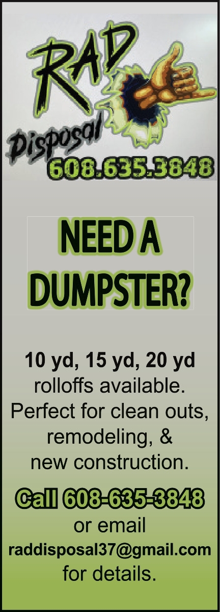 Need a Dumpster?, RAD Disposal