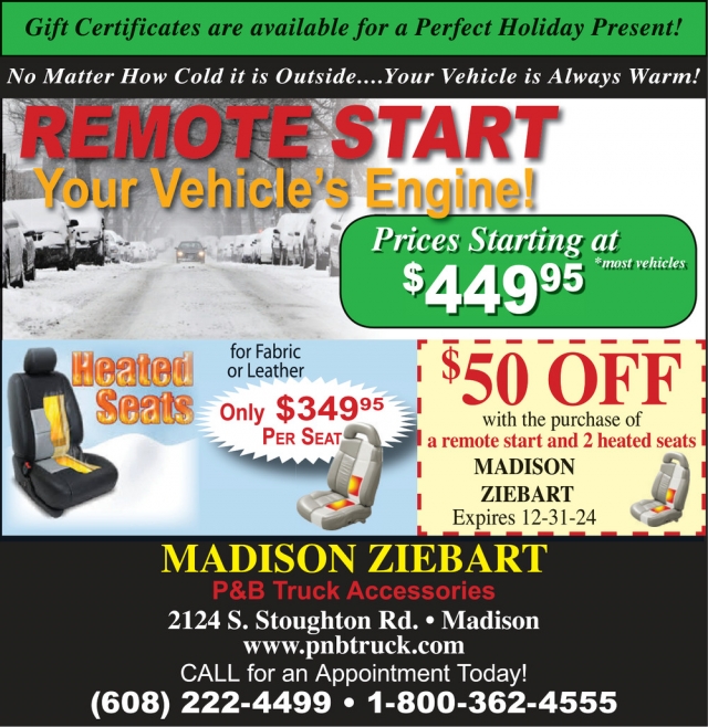 Remote Start Your Vehicle's Engine!, Clausen Automotive, Inc, Madison, WI