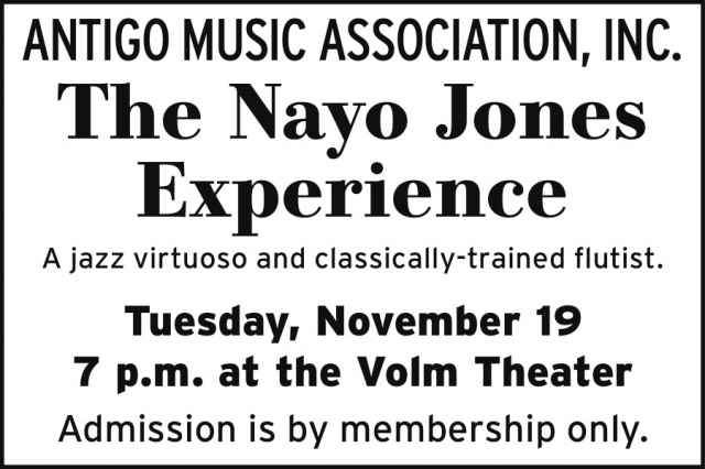 The Nayo Jones Experience, Antigo Music Association, Inc. The Nayo Jones Experience (November 19, 2024)