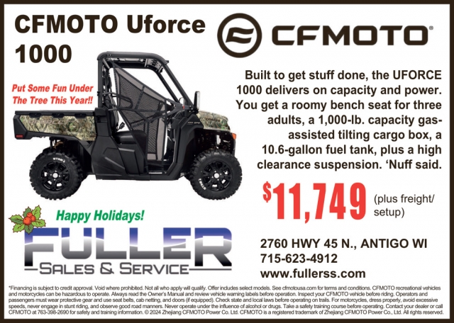 CFMOTO Uforce 1000, Fuller Sales & Service