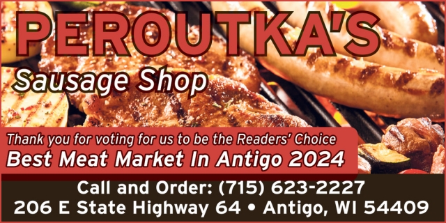 Sausage Shop, Peroutka's, Antigo, WI