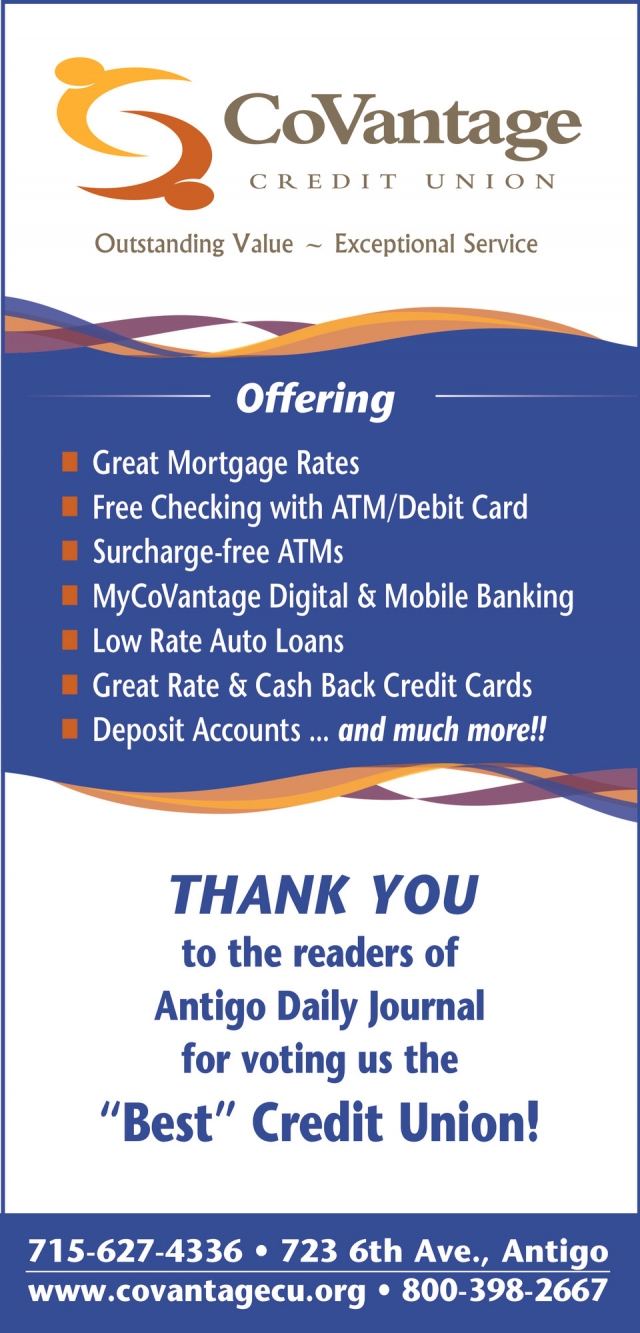 Great Mortgages Rates, CoVantage Credit Union