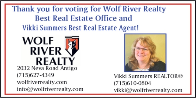 Best Real Estate Office, Vikki Summers - Wolf River Realty