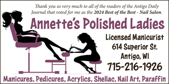 Locensed Manicurist, Annette's Polished Ladies