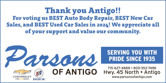 Best Auto Body Repair, Parsons of Antigo