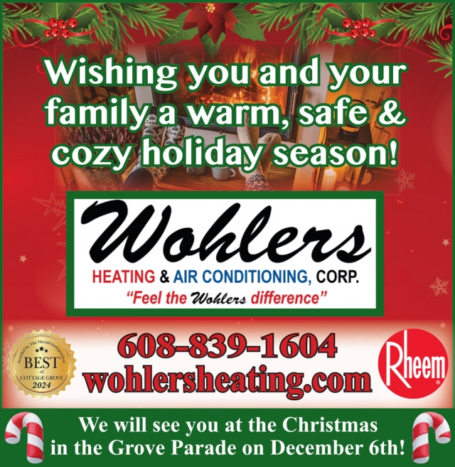 Heating & Air Conditioning, Wohlers Heating & Air Conditioning Corp., Cottage Grove, WI