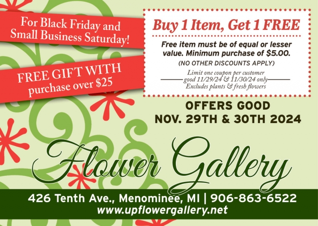 For Black Friday and Small Business Saturday!, Flower Gallery