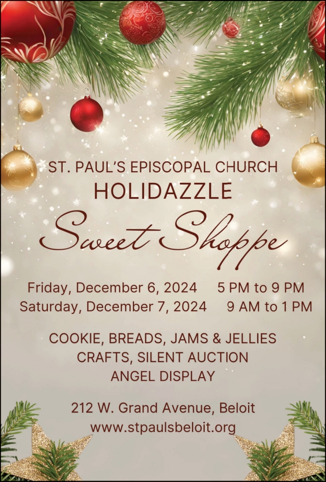 Holidazzle Sweet Shoppe, St. Paul's Episcopal Church, Watertown, WI