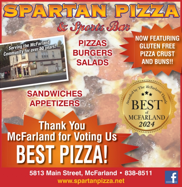 Best Pizza, Spartan Pizza & Sports Bar, Mcfarland, WI