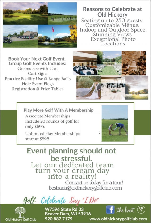 Reasons to Celebrate at Old Hickory, Old Hickory Golf Club