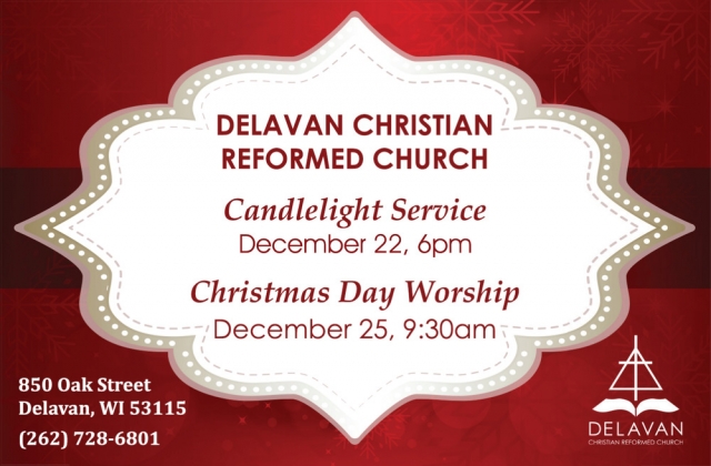 Candlelight Service, Delavan Christian Reformed Church, Delavan, WI