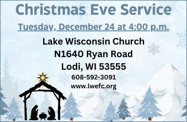 Christmas Eve Services, Lake Wisconsin Evangelical Church, Lodi, WI