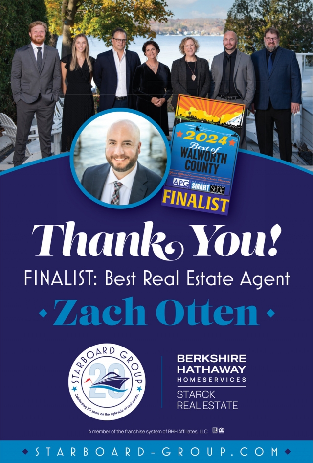 Finalist: Best Real Estate Agent, Starboard Group, Lake Geneva, WI