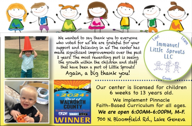 We Implement Pinnacle Faith-Based Curriculum for All Ages, Immanuel Little Sprouts LLC