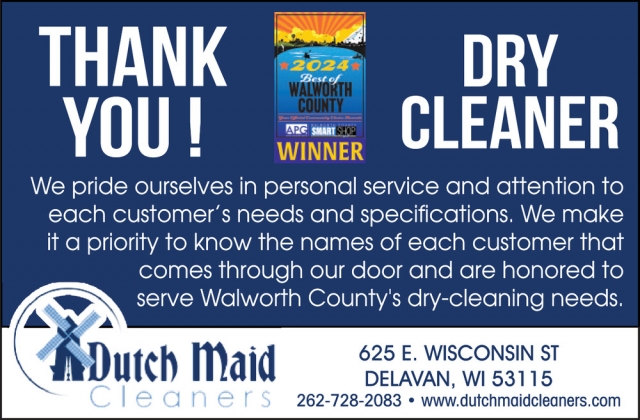 Dry Cleaner, Dutch Maid Cleaners, Delavan, WI