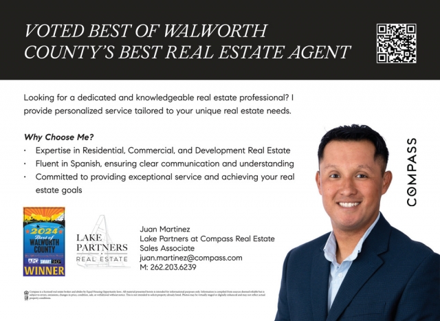 Best Real Estate Agent, Juan Martinez - Lake Partners at Compass Real Estate