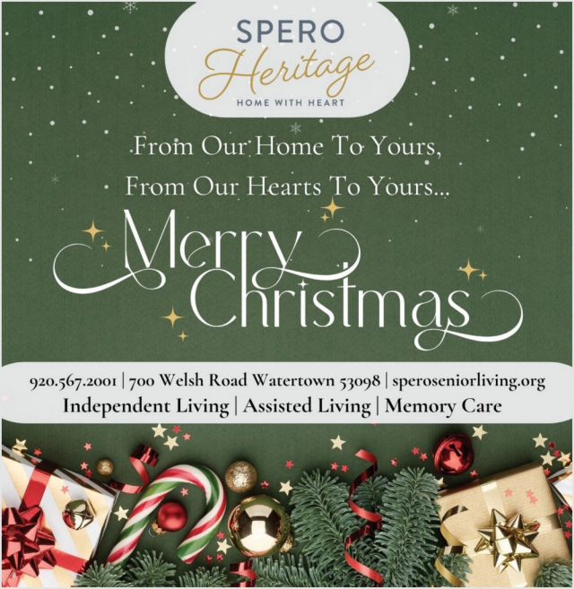 Merry Christmas, Spero Heritage, Watertown, WI