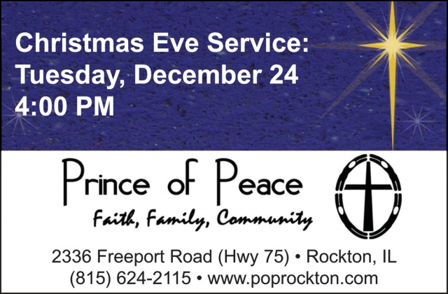 Christmas Eve Service, Prince Of Peace Church, Rockton, IL