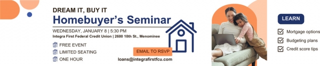 Homebuyer's Seminar, IntegraFirst Federal Credit Union, Powers, MI