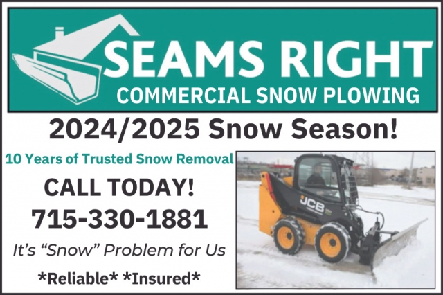 Commercial Snow Plowing!, Seams Right, Marinette, WI