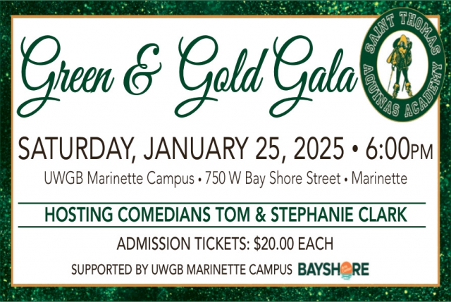 Green & Gold Gala, Saint Thomas Aquinas Academy, Marinette, WI