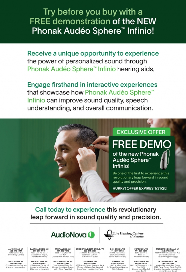 Try Before You Buy with A Free Demonstration, Elite Hearing Centers of America, Waukesha, WI